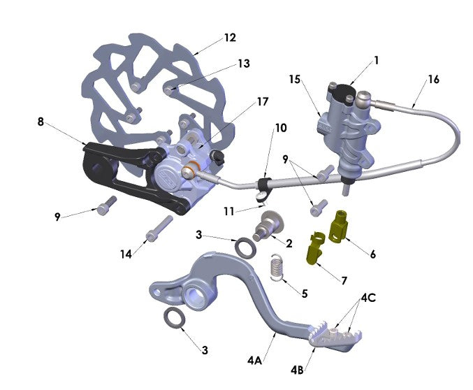 2024 Cobra CX50 SRx KING - BRAKE - REAR