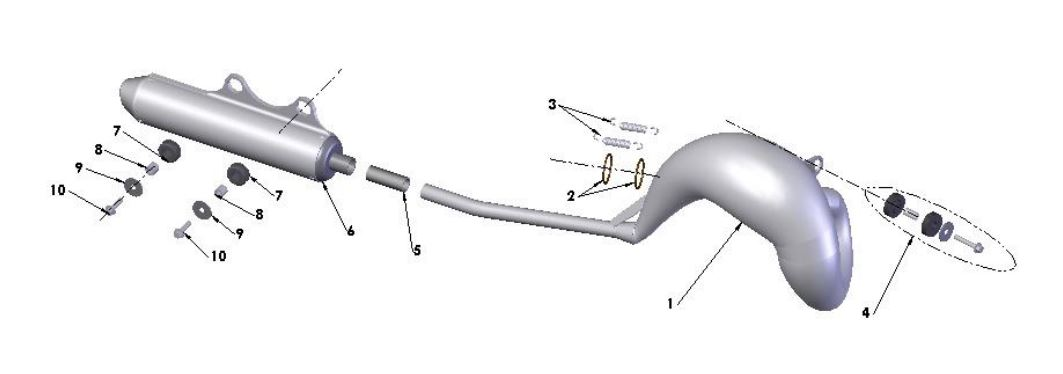 2017 Cobra CX50 JR - EXHAUST SYSTEM