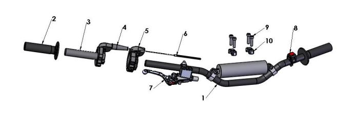 2019 Cobra CX50 JR - HANDLEBARS & CONTROLS