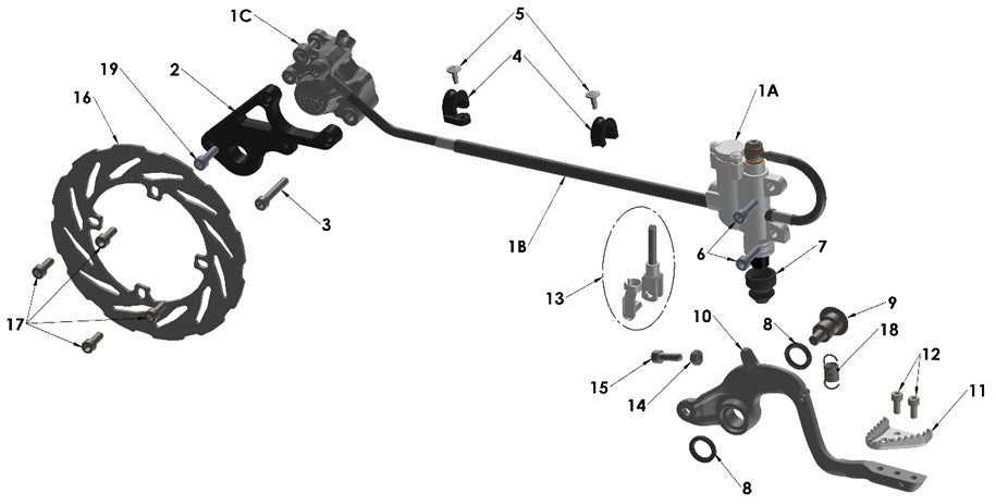 2023 Cobra CX65 - BRAKE - REAR