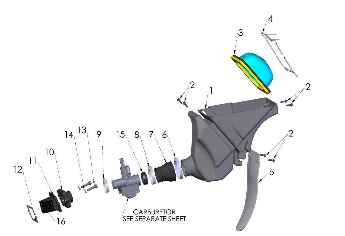2020 Cobra CX50 FWE - AIRBOX & INLET SYSTEM
