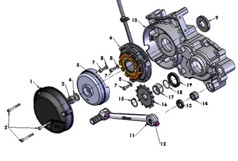 2026 Cobra CX65 - ENGINE - LEFT SIDE EXTERNAL