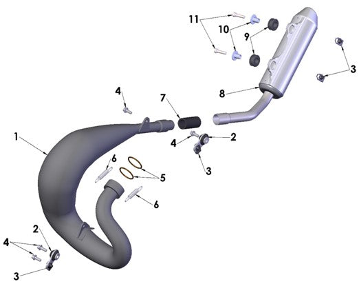 2026 Cobra CX65 - EXHAUST SYSTEM
