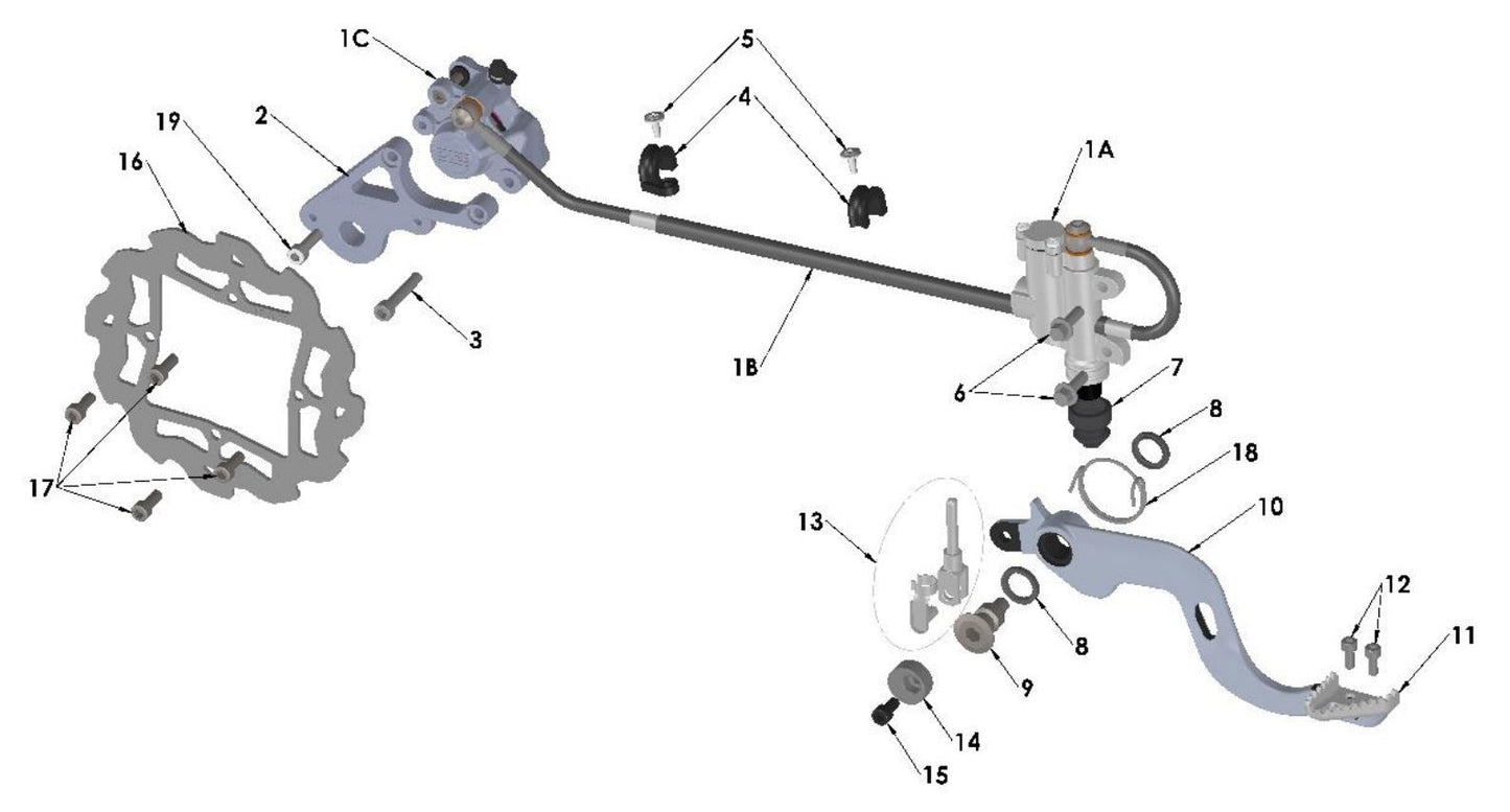 2020 Cobra CX65 - BRAKE - REAR