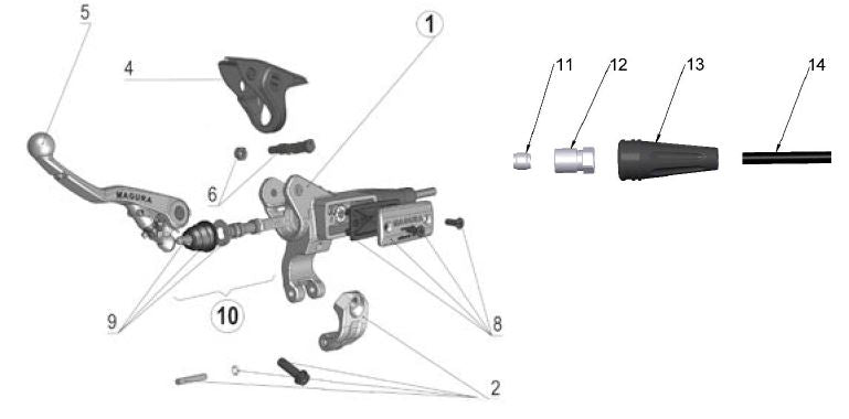 2017 Cobra CX65 - CLUTCH MASTER CYLNIDER