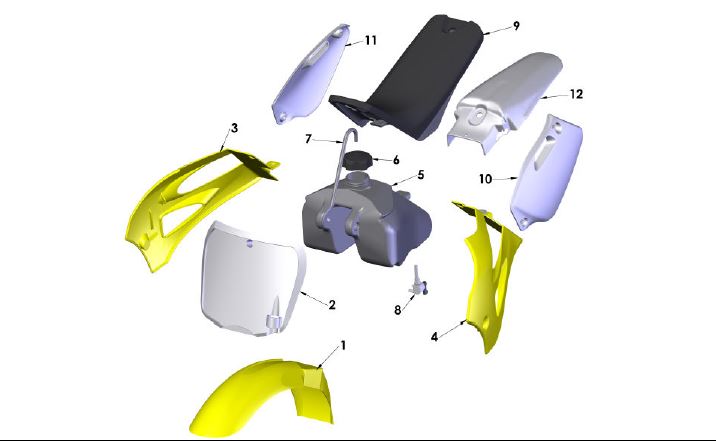 2017 Cobra CX50 JR - BODYWORK - SEAT - TANK