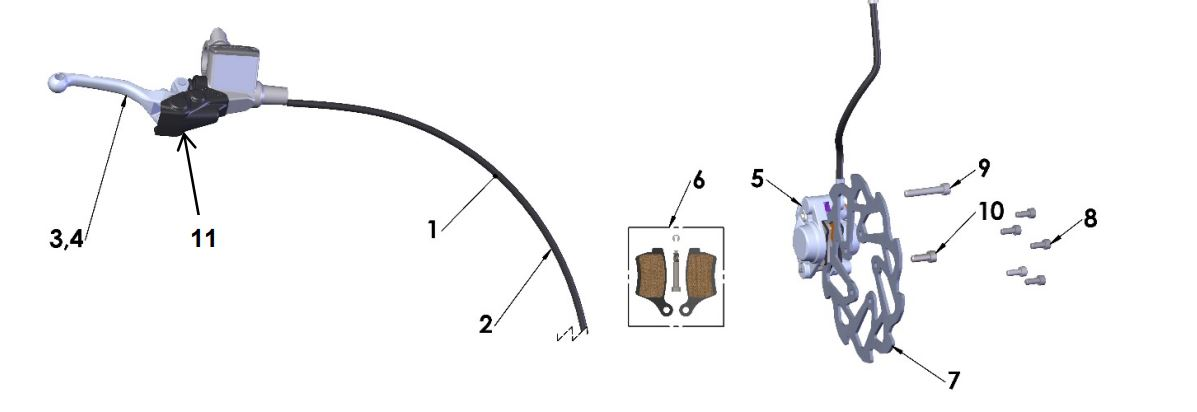 2020 Cobra CX50 FWE - BRAKE - FRONT