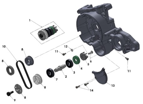 2026 Cobra CX50 JR - ENGINE - WATER PUMP