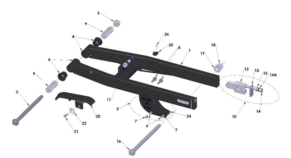 2024 Cobra CX50 FWE- SWINGARM