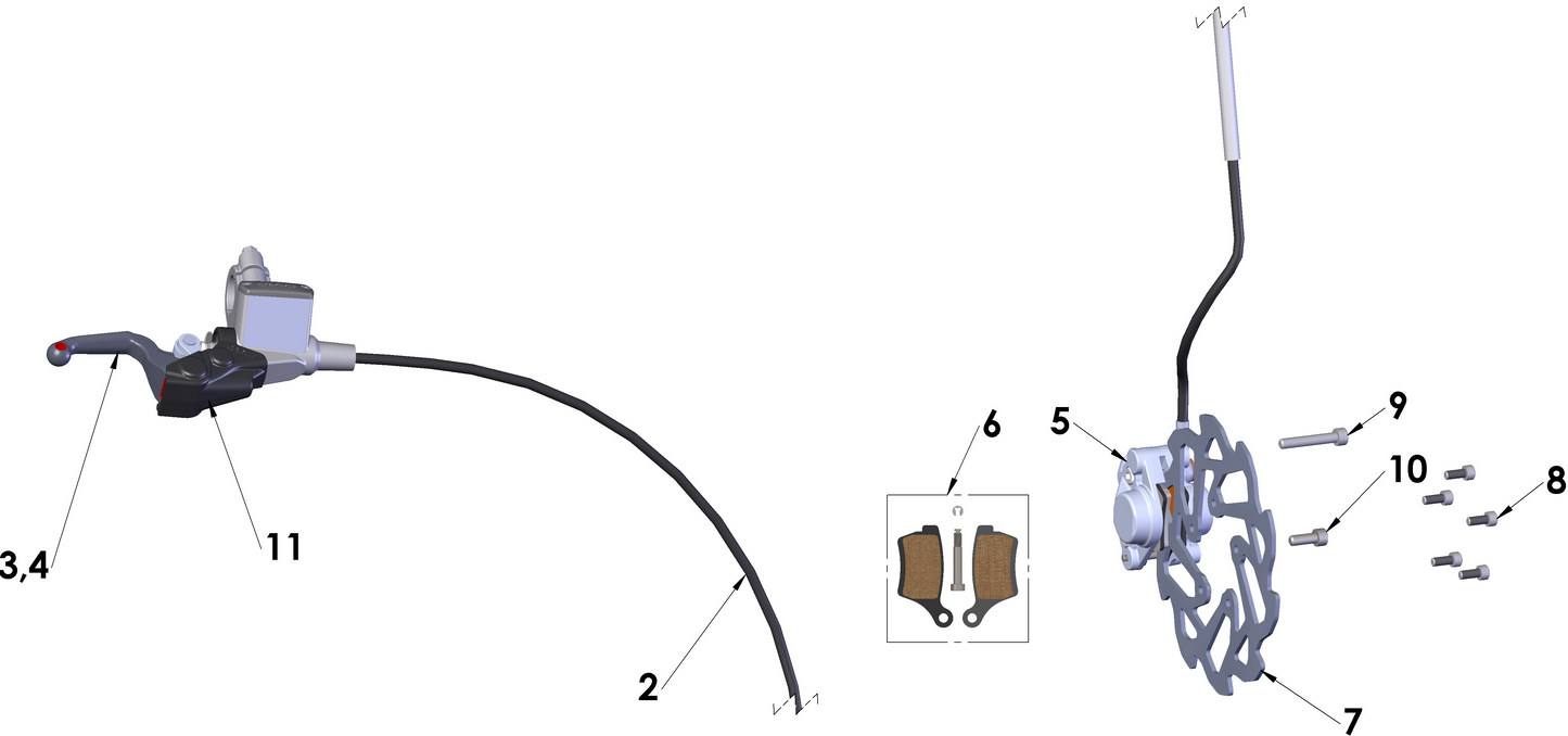 2018 Cobra CX50 FWE - BRAKE - FRONT