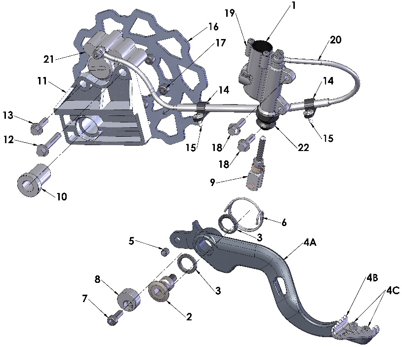 2017 Cobra CX50 FWE - BRAKE - REAR