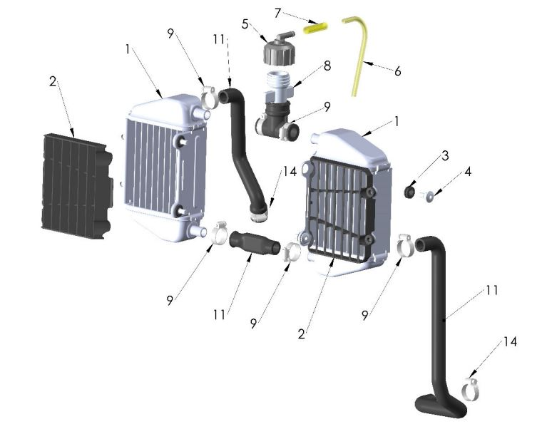 2026 Cobra CX50 SRx FWE - COOLING SYSTEM