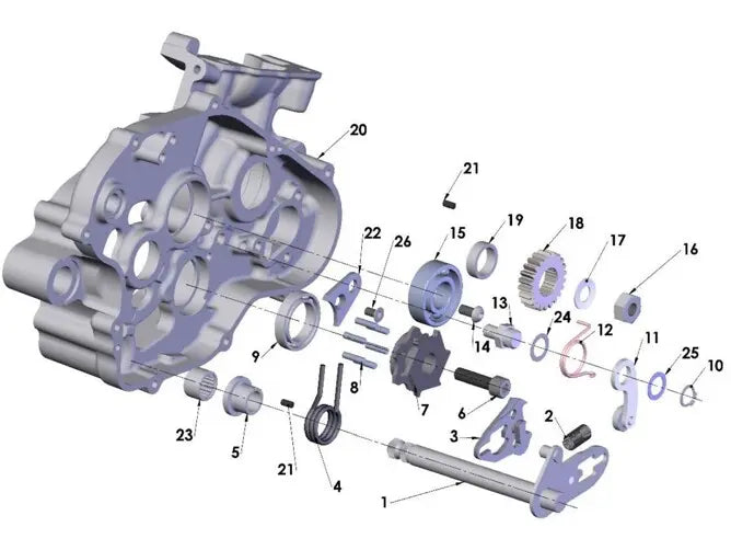 2022 COBRA CX65 - ENGINE - SHIFT MECHANISM