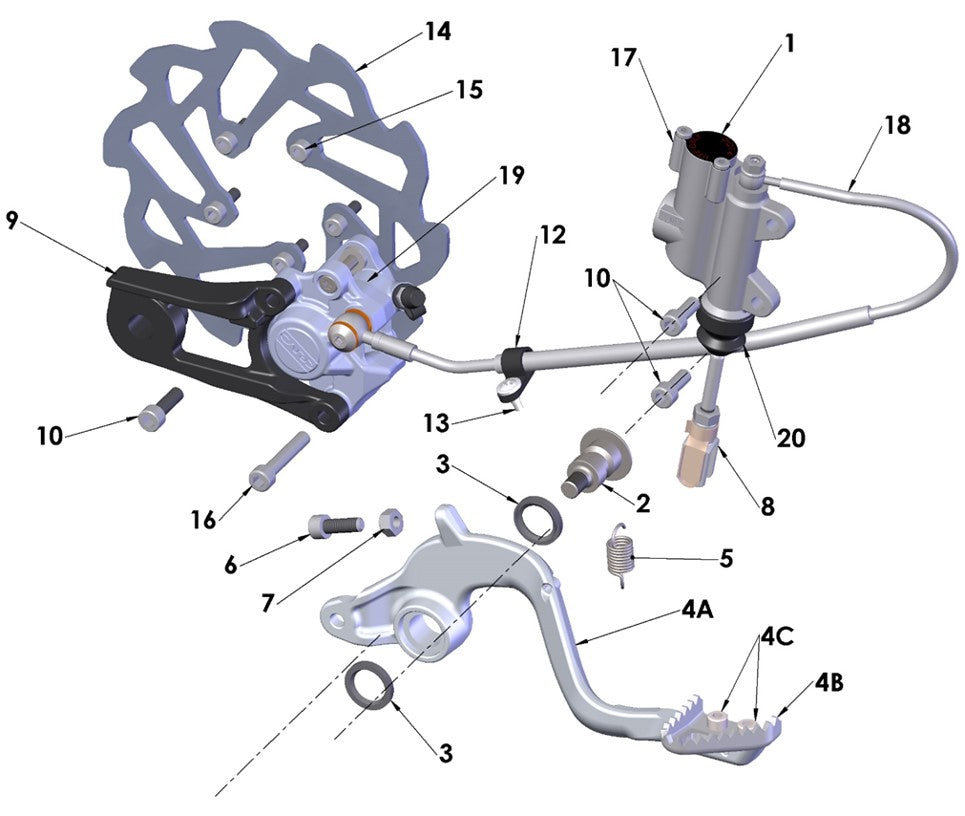 2023 Cobra CX50 SRx FWE - BRAKE - REAR