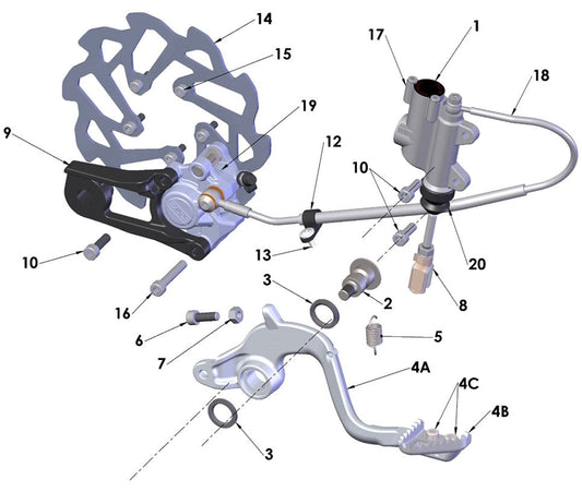 2023 Cobra CX50 SRx FWE - BRAKE - REAR