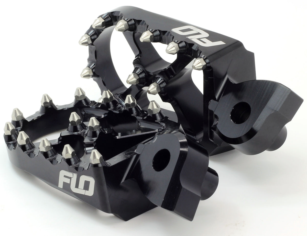 Flo Motorsports Pro Series Footpegs, black