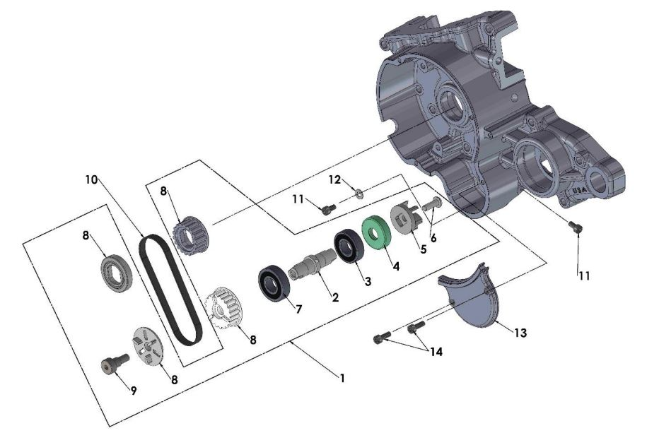 2019 Cobra CX50 JR - ENGINE - WATER PUMP