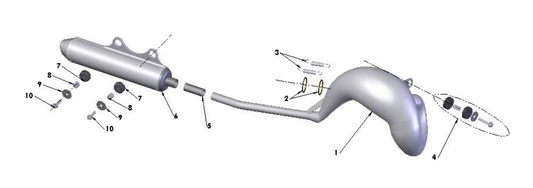 2017 Cobra CX50 JR - EXHAUST SYSTEM