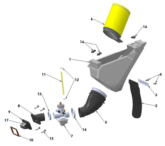 2022 - 2024 COBRA CX65 - AIRBOX & INTAKE SYSTEM