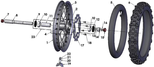 2018 - 2024 COBRA CX65 - FRONT WHEEL