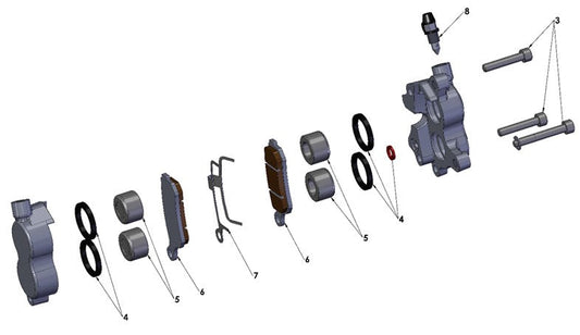 2022 Cobra CX65 - FRONT BRAKE - CALIPER