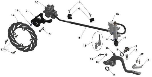 2023 Cobra CX65 - BRAKE - REAR