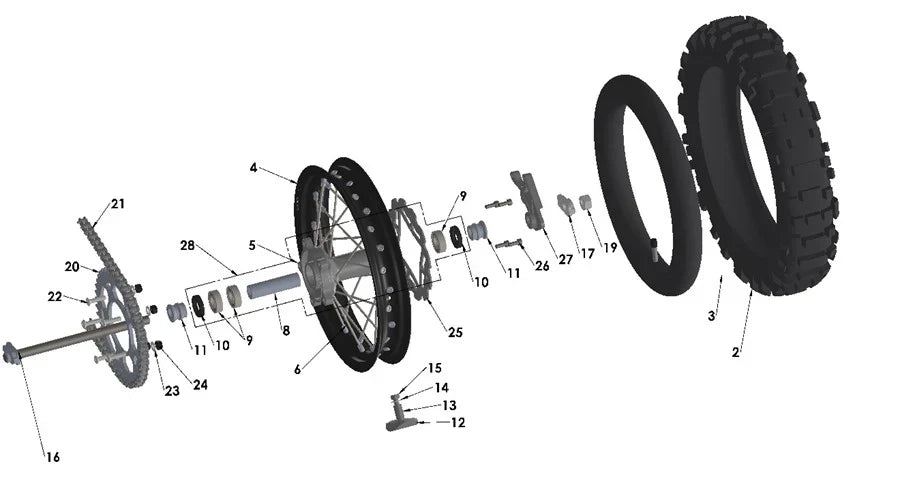 2025 COBRA CX65 - REAR WHEEL