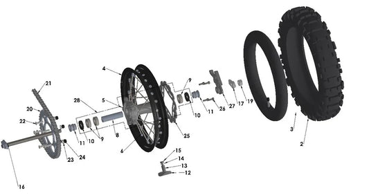 2018 - 2024 COBRA CX65 - REAR WHEEL