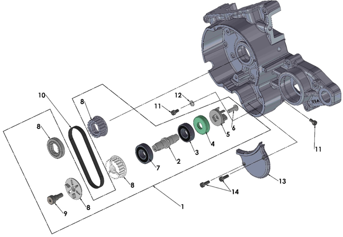 2023 Cobra CX50 JR - ENGINE - WATER PUMP
