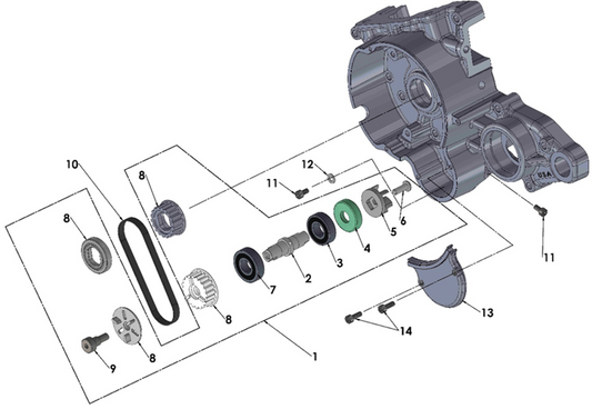 2023 Cobra CX50 JR - ENGINE - WATER PUMP