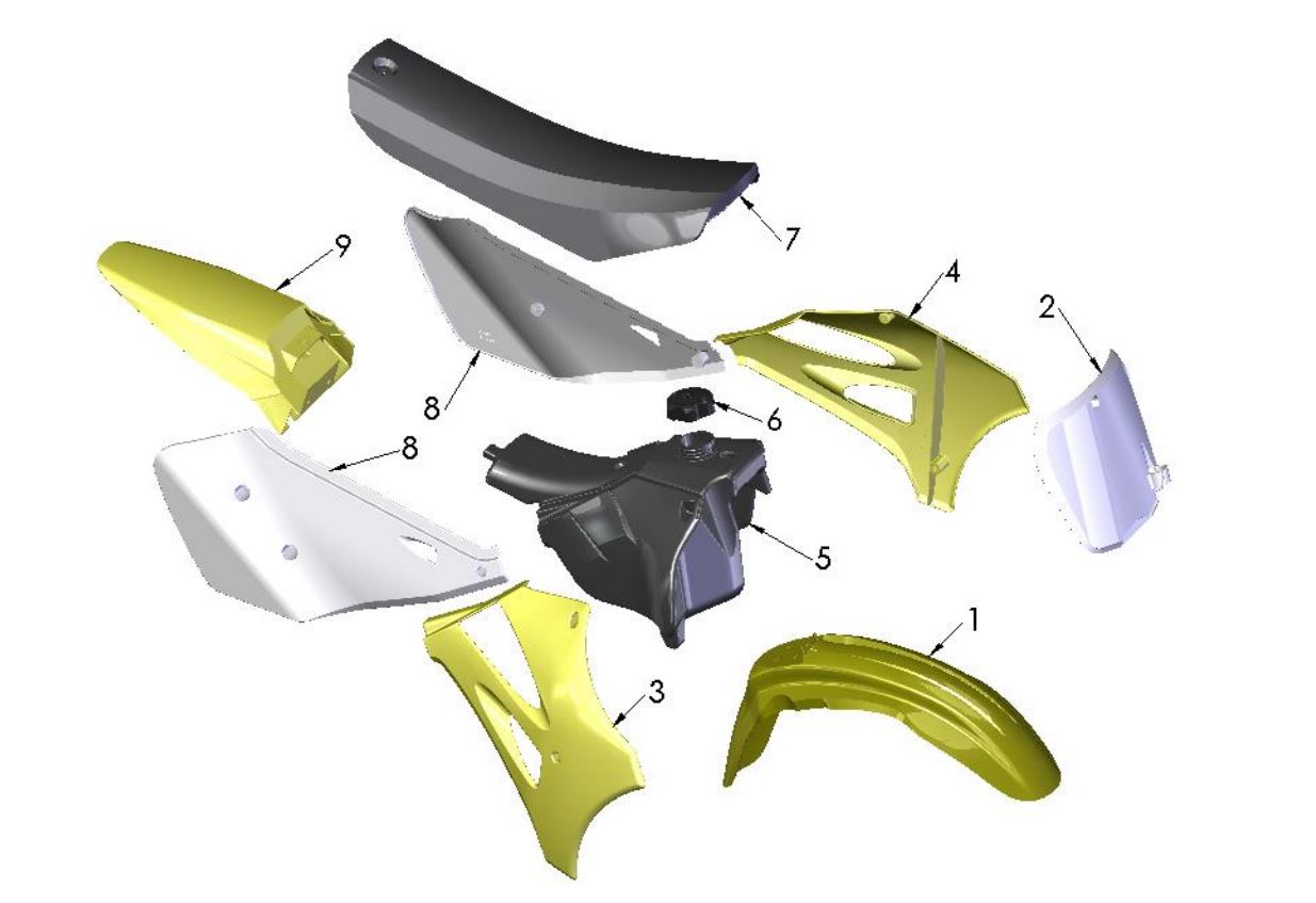 2018 Cobra CX65 -  BODYWORK - SEAT - TANK