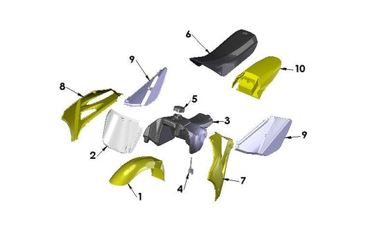 2017 Cobra CX50 FWE - BODYWORK - SEAT - TANK