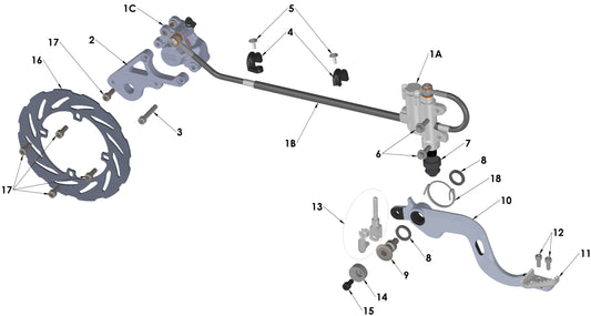 2017 Cobra CX65 - BRAKE - REAR