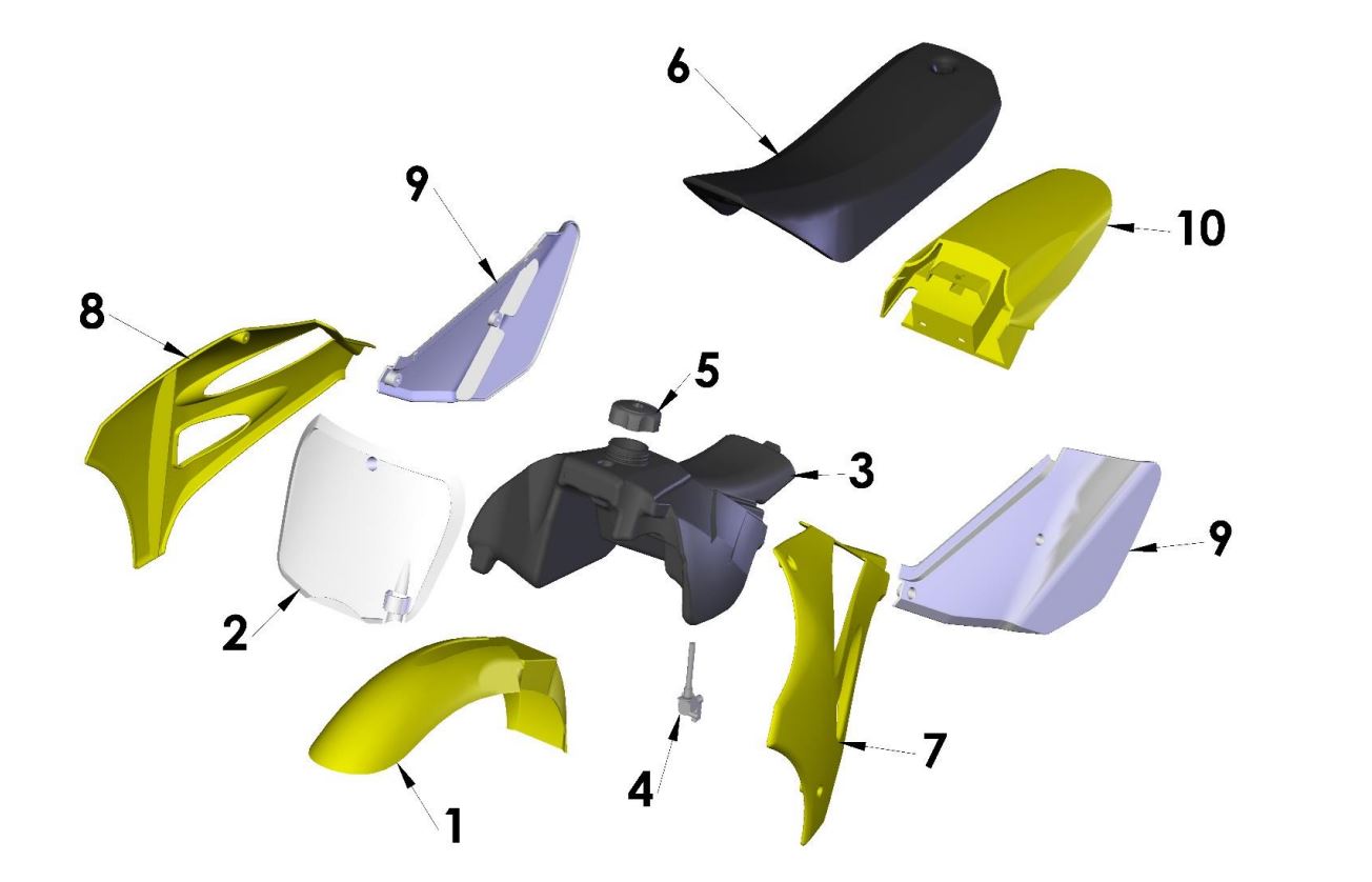 2020 Cobra CX50 KING - BODYWORK - SEAT - TANK