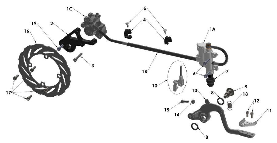 2022 Cobra CX65 - BRAKE - REAR
