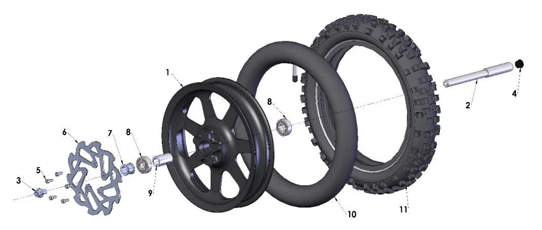 2018 - 2025 COBRA CX50 - WHEEL FRONT (JR/P3)