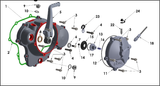 1.  CLUTCH COVER - CX65 2022 - W/O BEARING OR SEAL
