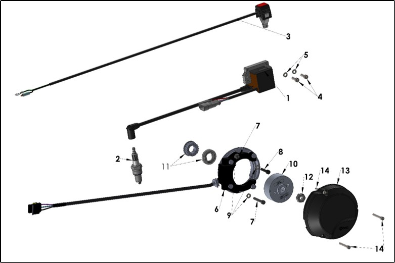 2027 CX50 SRx FWE - ELECTRICAL SYSTEM exploded diagram
