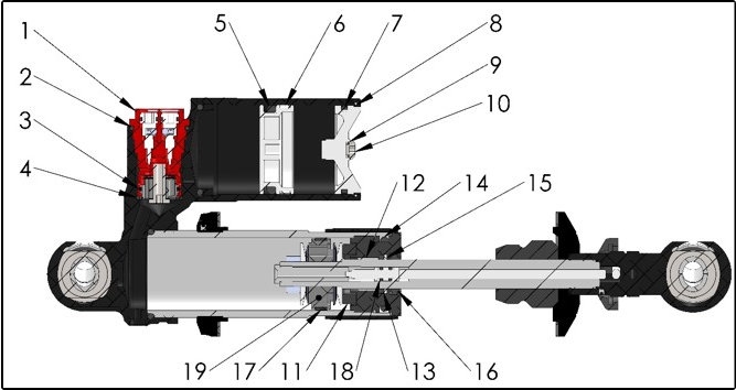 2027 CX50 SRx FWE - SHOCK - INTERNAL exploded diagram