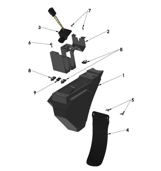 2023 - 2025 COBRA CX50 - AIR BOX ELECTRONICS BOX (CX5E)