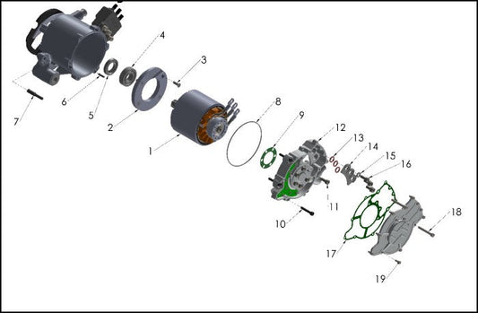 2023 - 2025 COBRA CX50 - MOTOR SYSTEM INTERNALS (CX5E)