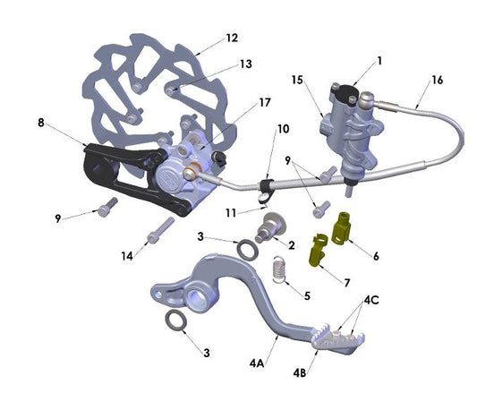 2024 Cobra CX5e - BRAKE - REAR