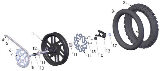 2026 Cobra CX5e - WHEEL - REAR