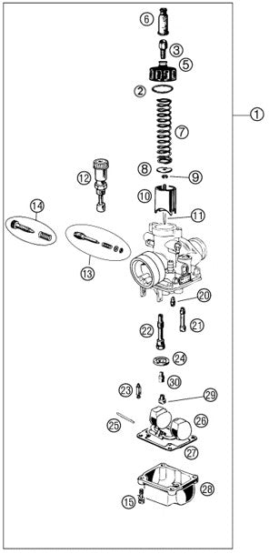 2025 Cobra CX50 SRx FWE - CARBURETOR