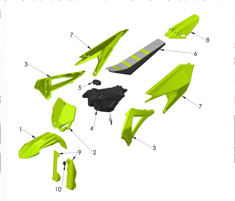 2025 Cobra CX65 - BODYWORK - SEAT - TANK