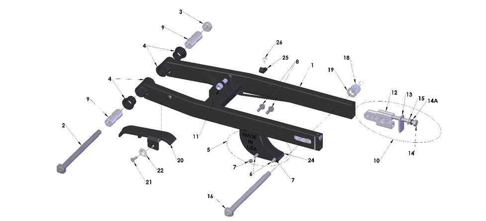 2021 Cobra CX50 SRx KING - SWINGARM