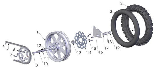 2017 Cobra CX50 P3 - WHEEL - REAR