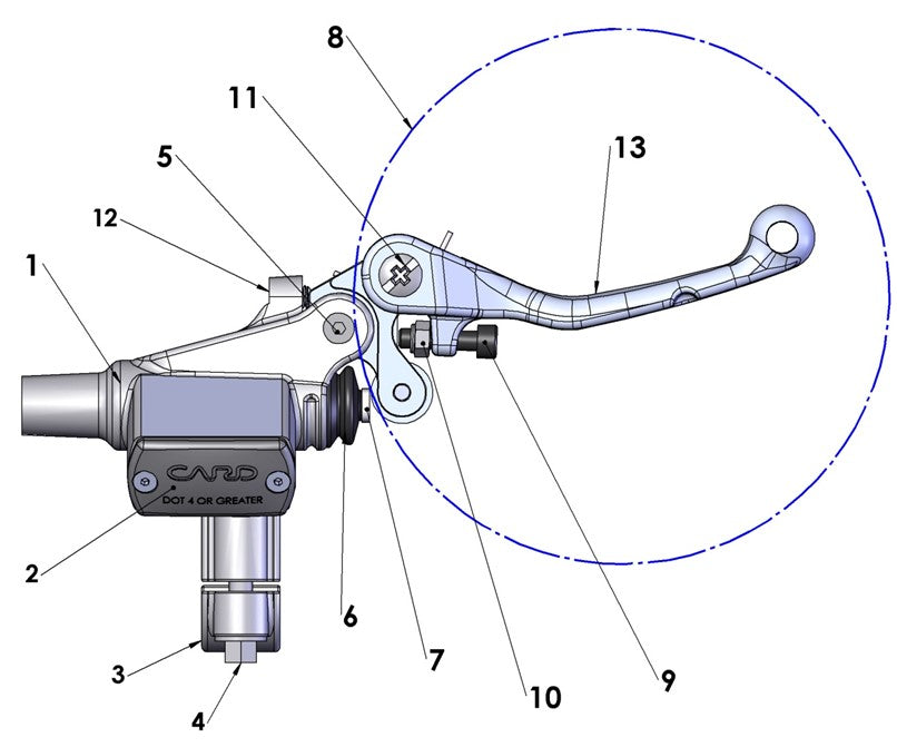 2026 Cobra CX65 - BRAKE - FRONT MASTER CYLINDER