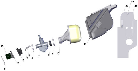 2018 Cobra CX50 JR - AIRBOX & INLET ASSEMBLY
