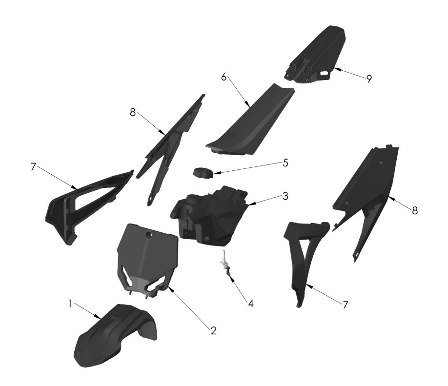 2022 Cobra CX50 SRX FWE - BODYWORK - SEAT - TANK